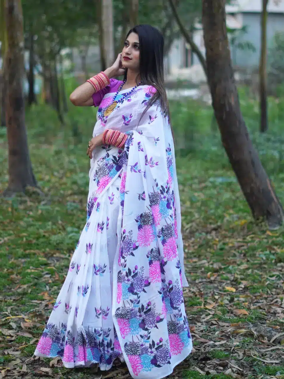 প্রিমিয়াম প্রিন্ট শাড়ি